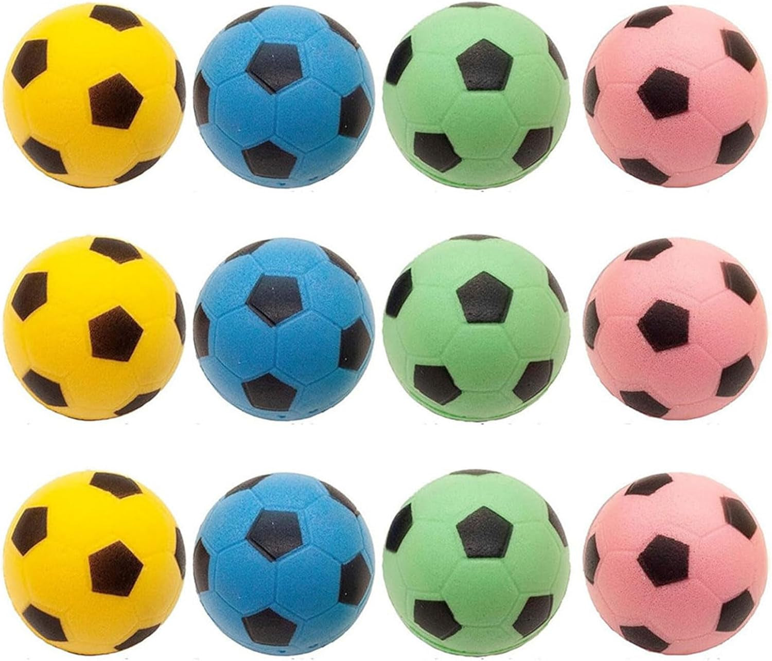 Premium Foam Soccer Balls for Cats - Set of 12