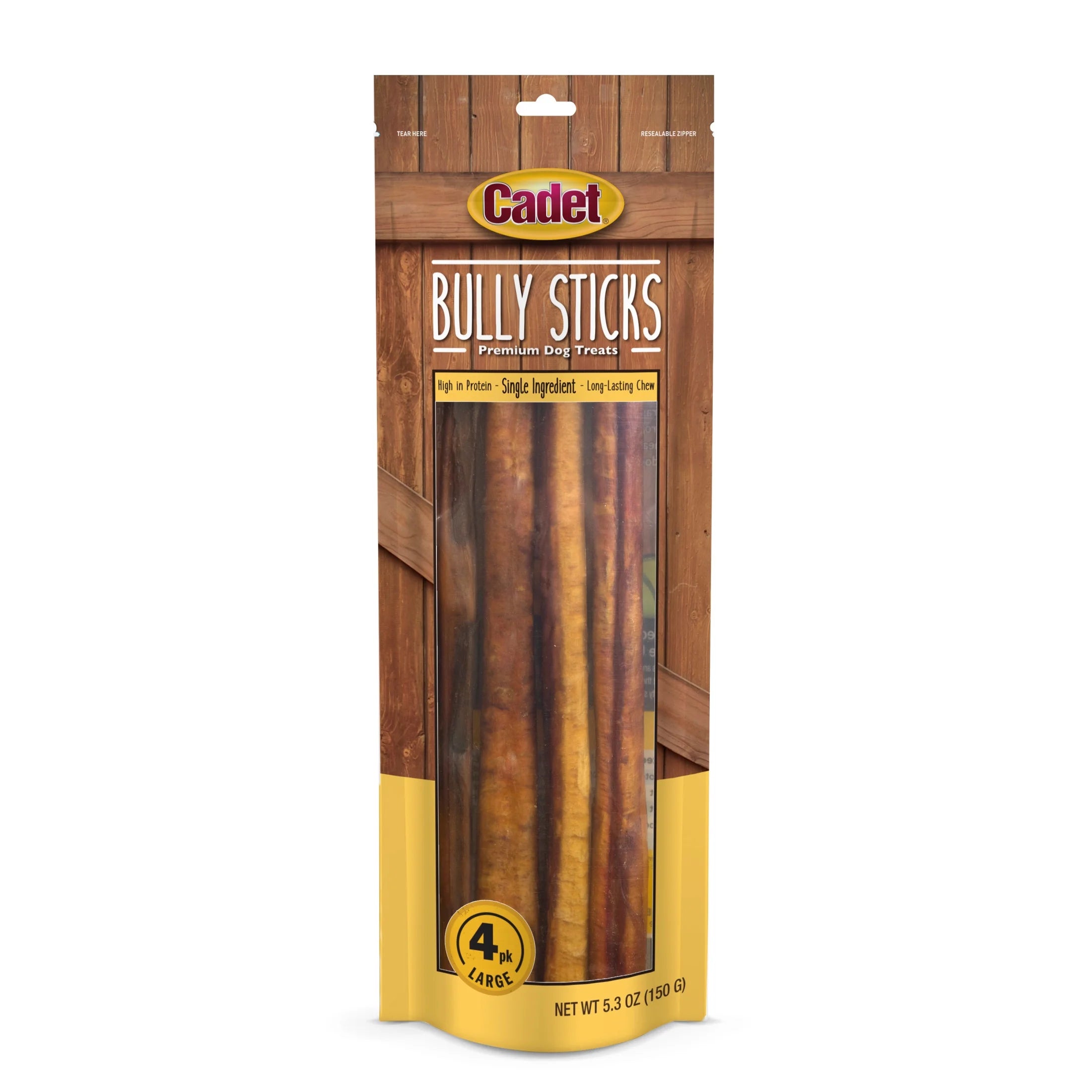 Bully Stick Dog Chews Large (4 Count)