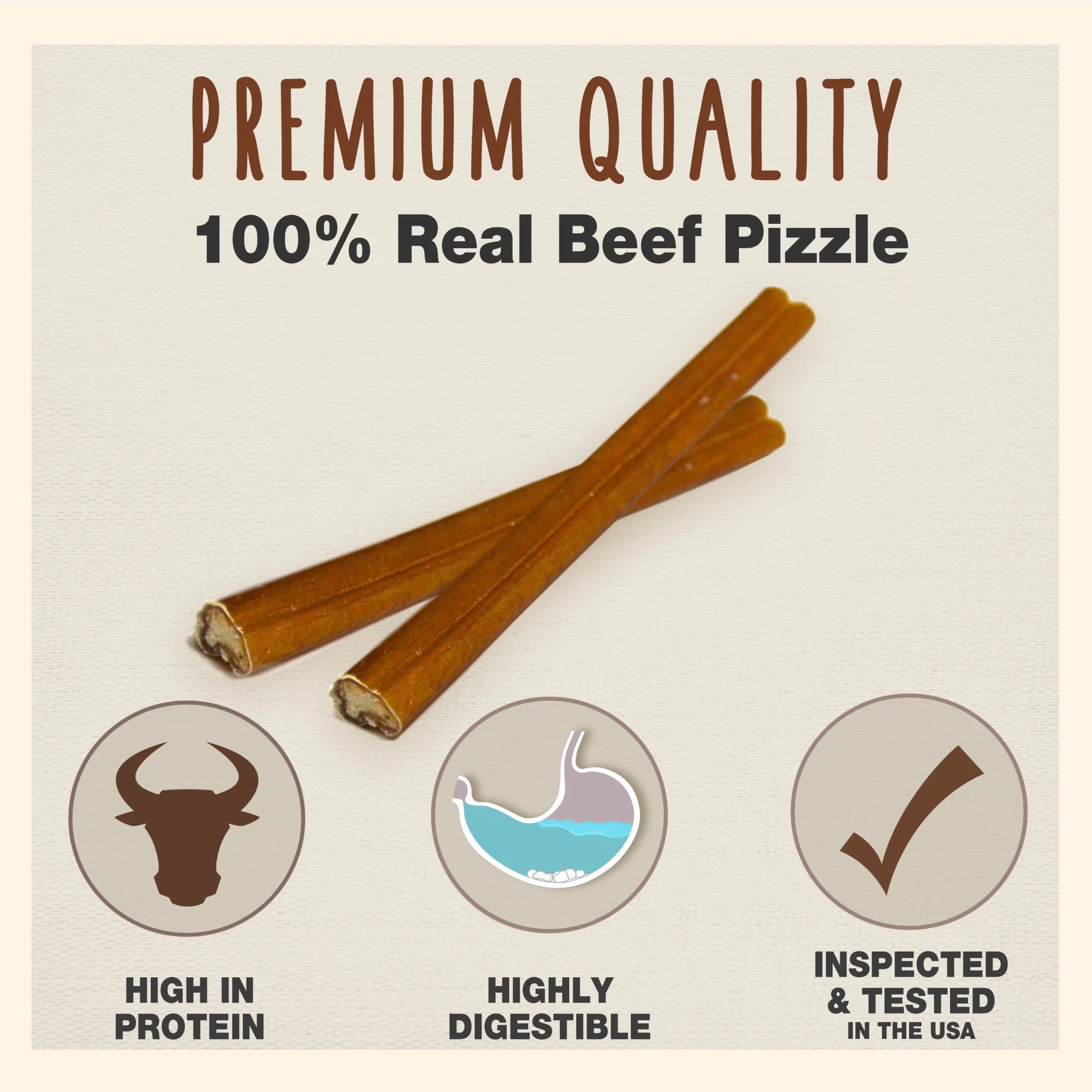 Bully Stick Dog Chews Large (4 Count)