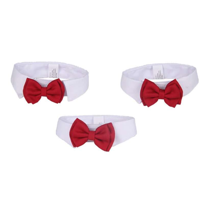 Fashion Pet Supplies Red Bow Cotton Tie