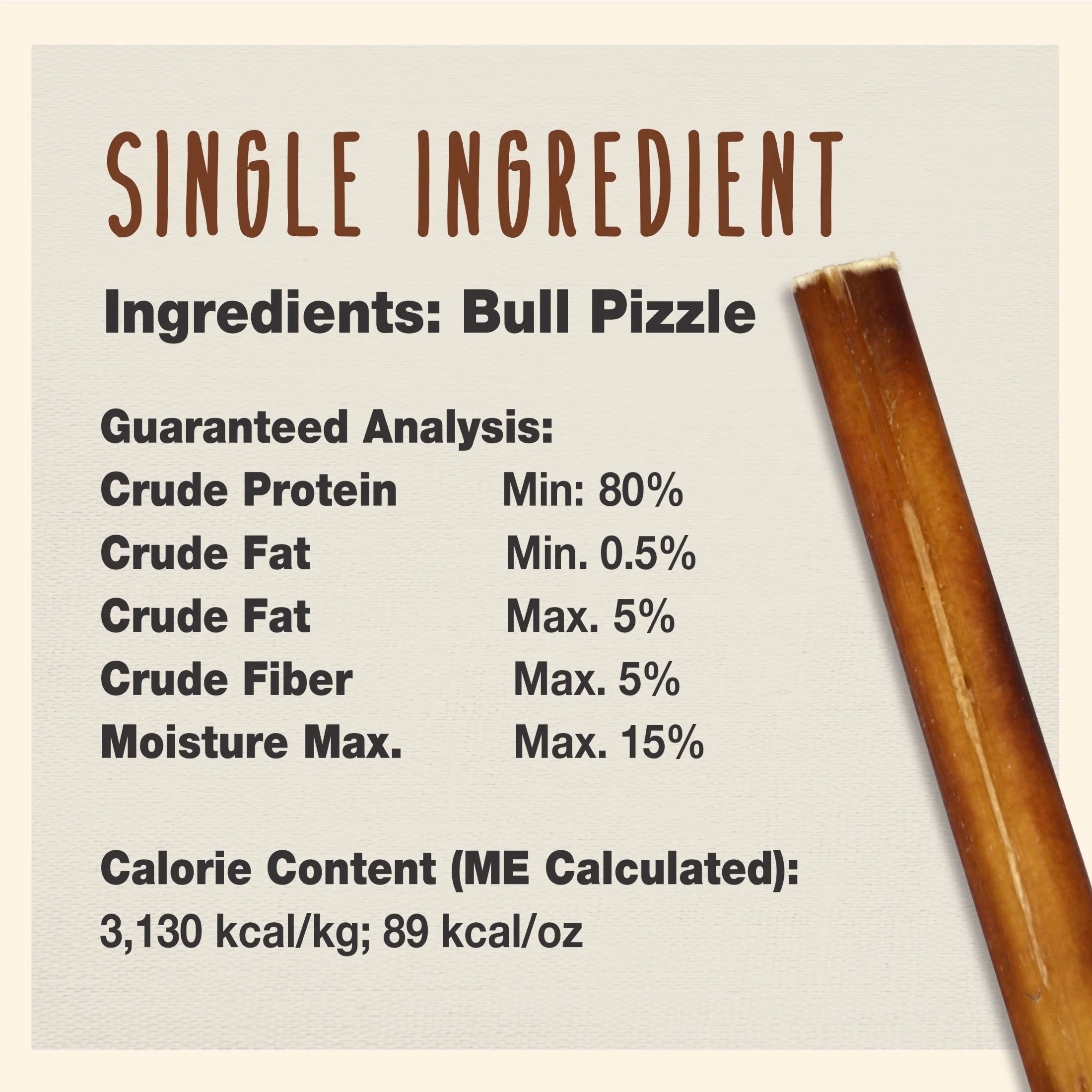 Bully Stick Dog Chews Large (4 Count)