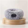DonutNest™ Plush Cat Tunnel Bed