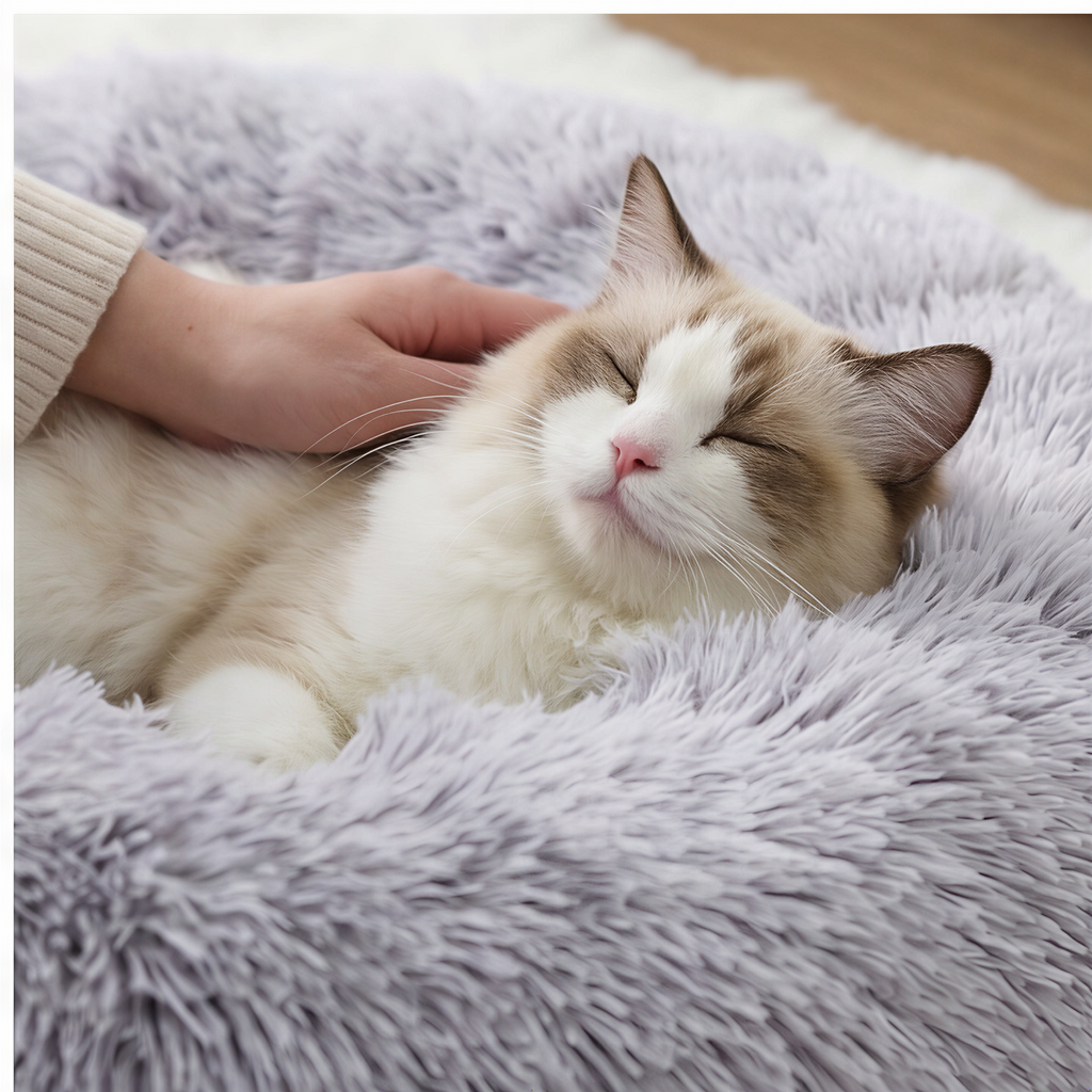 DonutNest™ Plush Cat Tunnel Bed