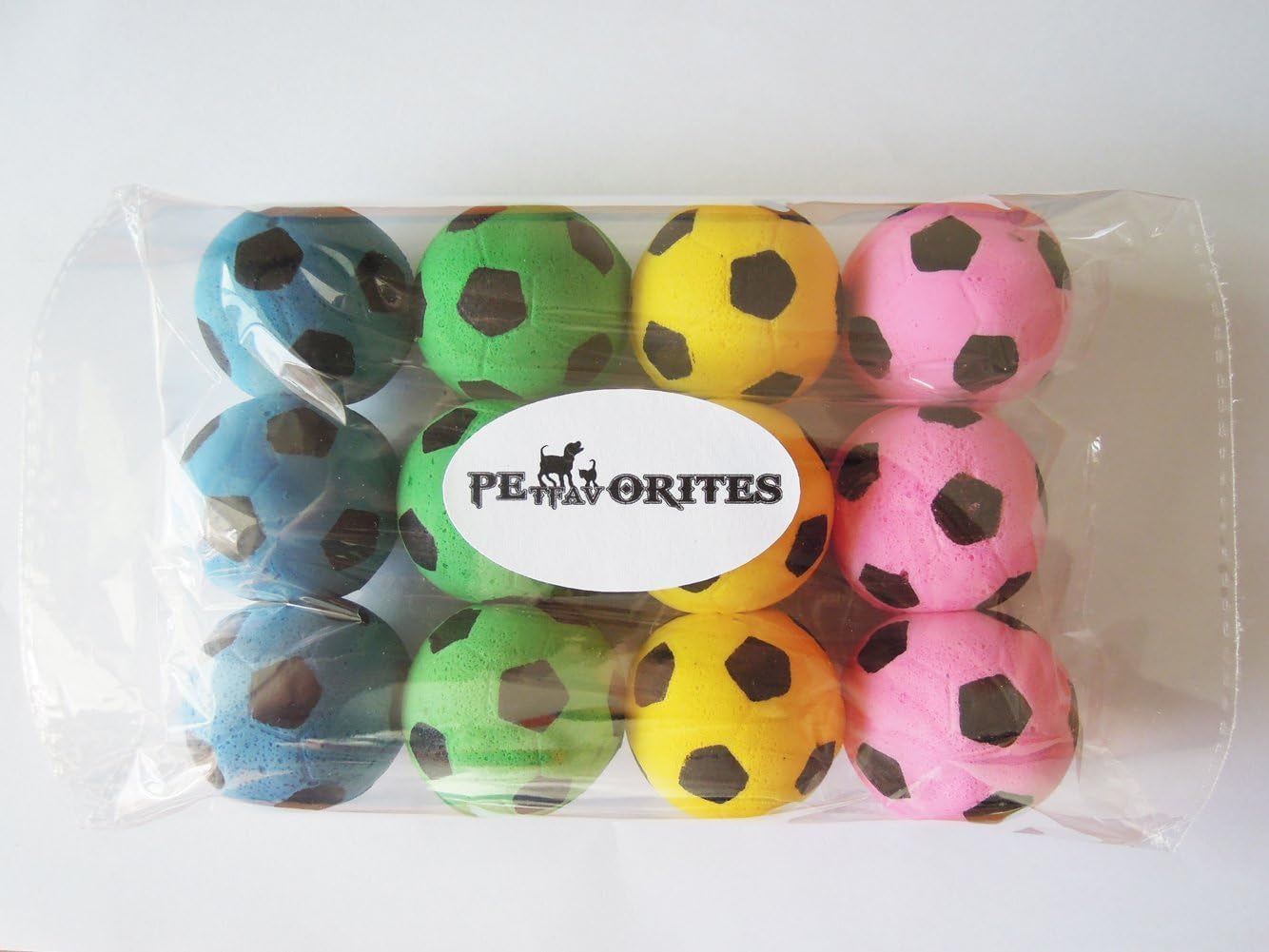 Premium Foam Soccer Balls for Cats - Set of 12