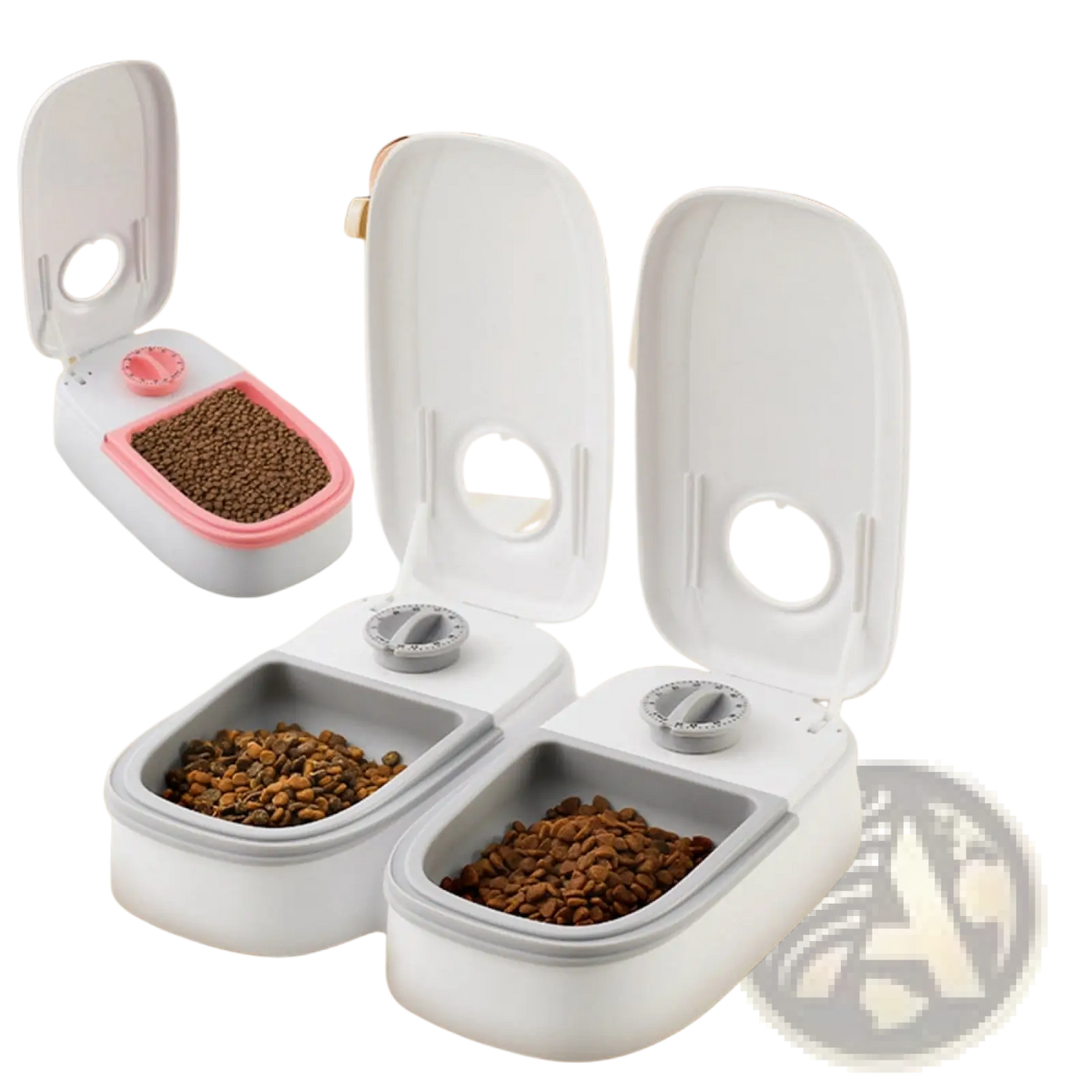 Automatic Pet Feeder Gravity Waterer and Food Dispenser