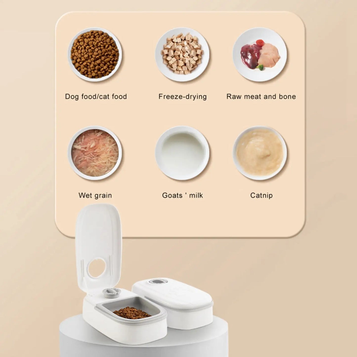 Automatic Pet Feeder Gravity Waterer and Food Dispenser