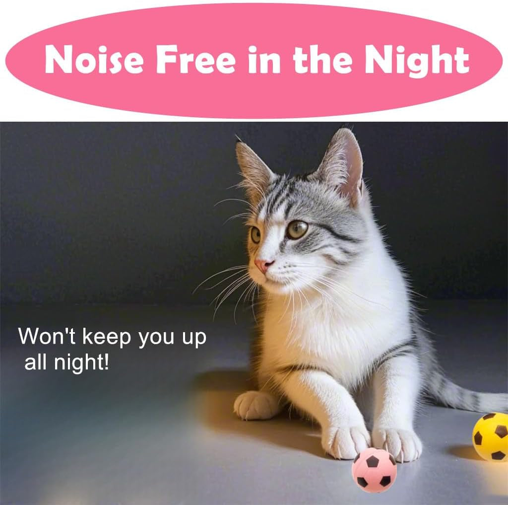 Premium Foam Soccer Balls for Cats - Set of 12