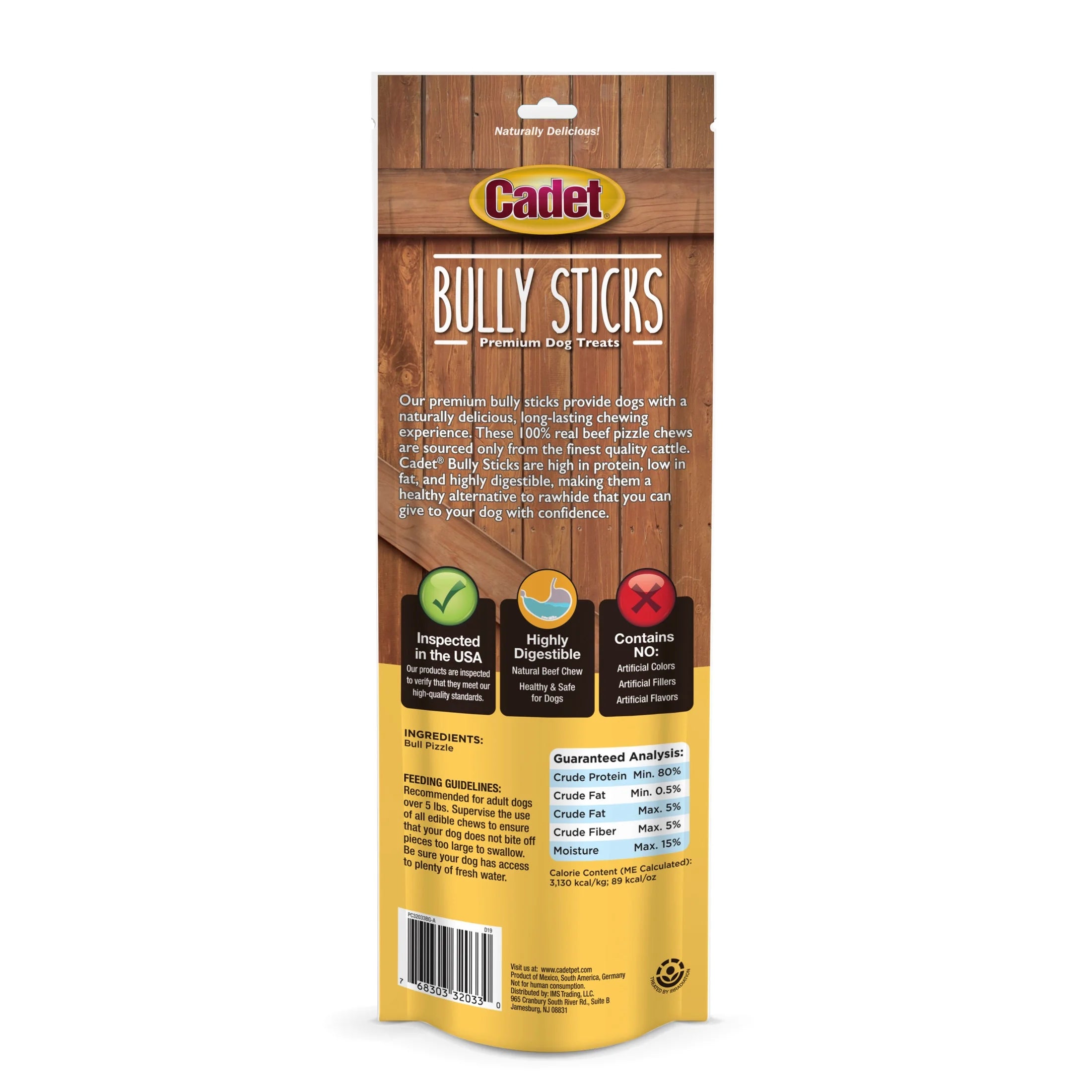 Bully Stick Dog Chews Large (4 Count)