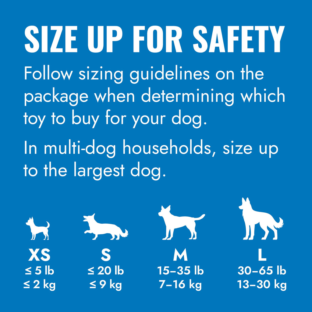 ® Classic Rubber Puppy Dog Toy for Beginner Chewers, Blue, Extra Small for Dogs up to 5 Lbs