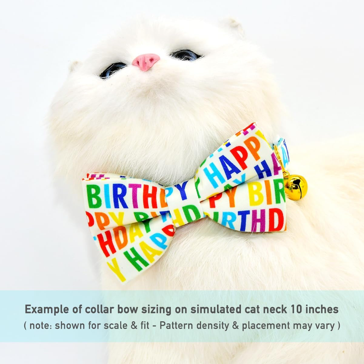 Celebrate in Style: Elegant Breakaway Cat Collar with Bow Tie and Bell for Your Feline's Special Occasions