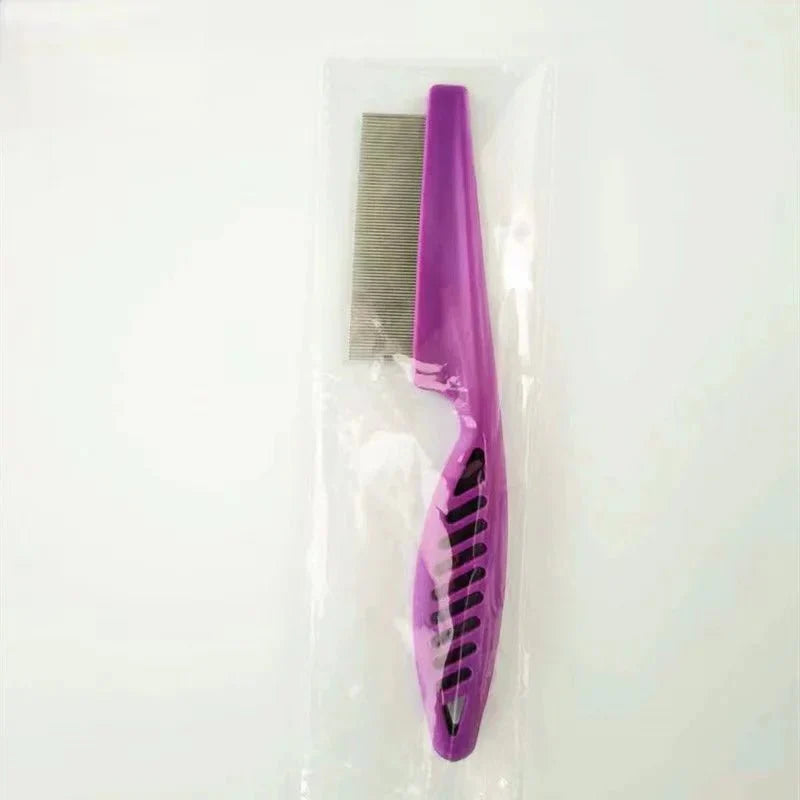 Stainless Steel Pet Flea and Shedding Comb | Grooming Tool for Dogs and Cats