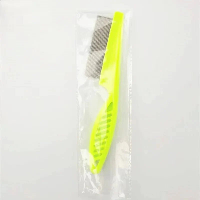 Stainless Steel Pet Flea and Shedding Comb | Grooming Tool for Dogs and Cats