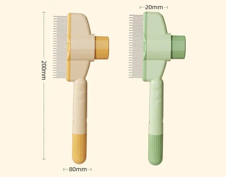 Self-Cleaning Pet Comb | Stainless Steel Grooming Brush for Dogs and Cats